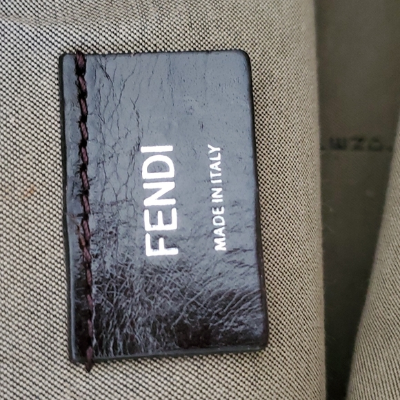 Fendi tri color By The Way Boston bag in larger size taupe grey - Picture 15 of 17